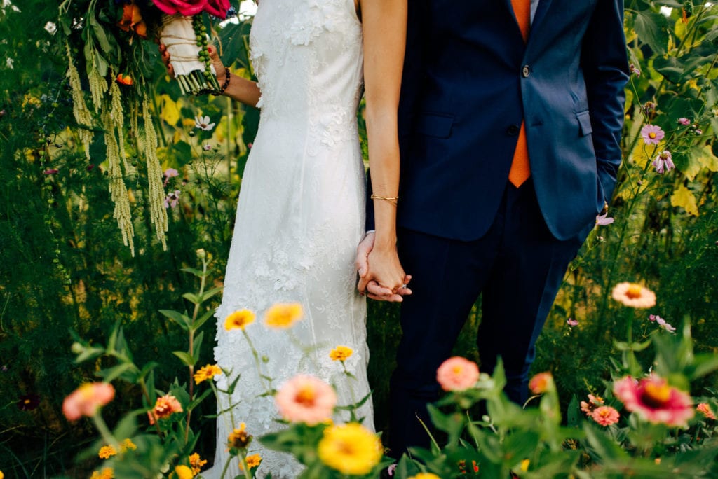 couple holding hands